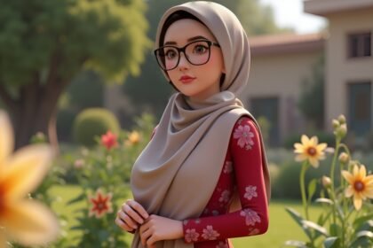 Karakter Bu Santi dalam film edukasi MILOQ sedang belajar di kelas SDN Sukarela
