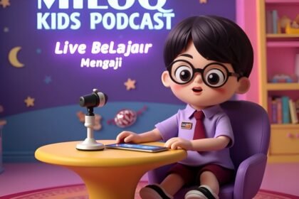 Anak-anak menggambar bebas di sketchbook dan bernyanyi lagu edukatif bersama guru