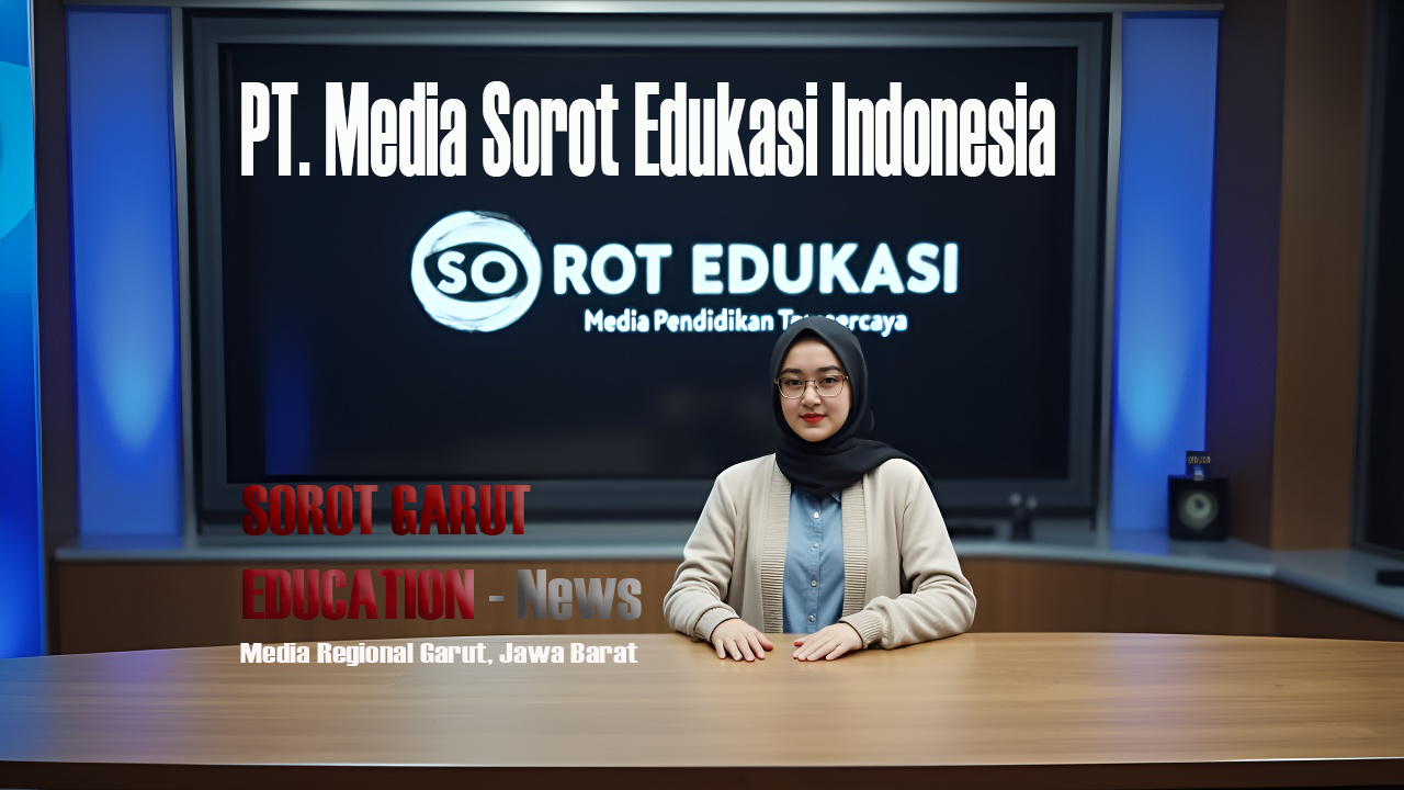 Nani Widia Ningsih membacakan berita live di Sorot Garut